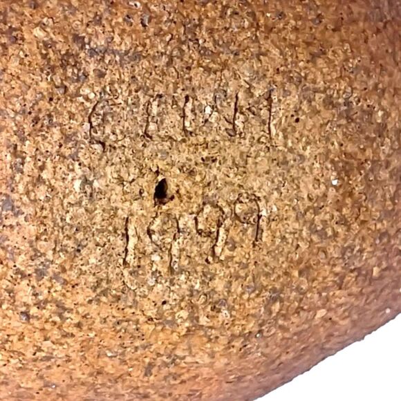 Vintage Handmade Clay Grouse Bird Signed CLUM 1999 Central Valley California - Picture 7 of 7